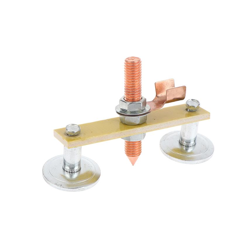 1Pc Strong Magnetic Welding Ground Clamp Magnet Head Welder Holder Fixture Sheet Metal Repair Ground Wire Clamp