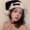 Christmas Headgear Bow Christmas Hat Winter Warm New Year Red Hat Gift For Girlfriend Atmosphere Decoration