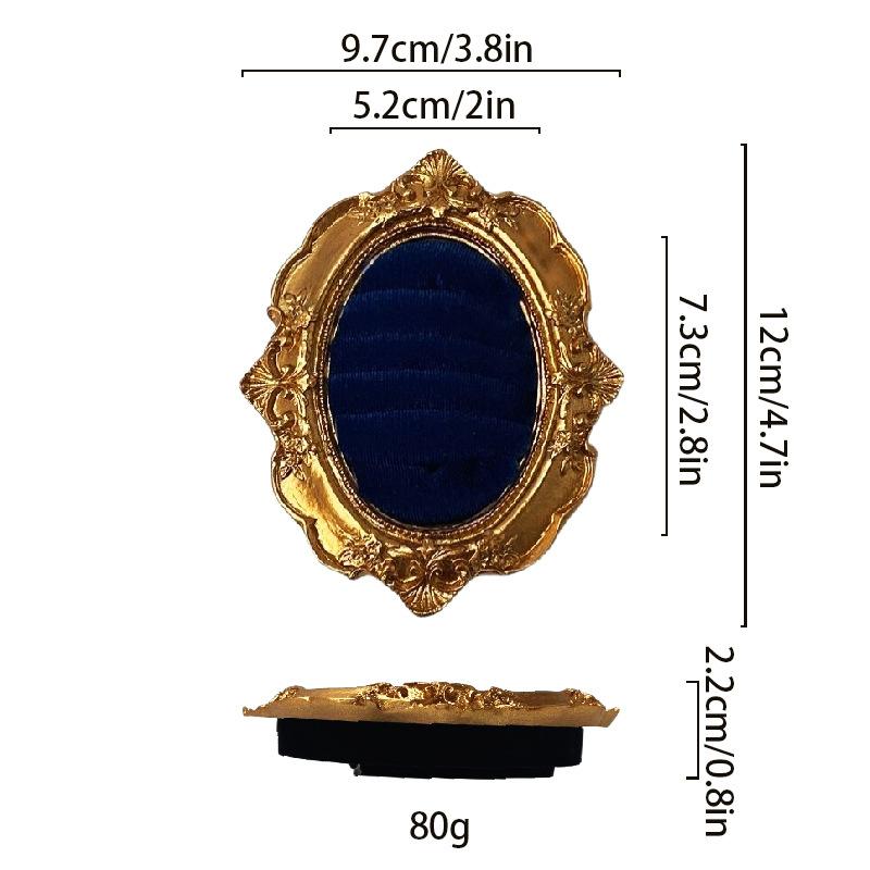 Picture Frame Ring Display Stand Vintage Jewelry Organizer Tray Exquisite Earring Holder for Bedroom Vanity and Fashion Show