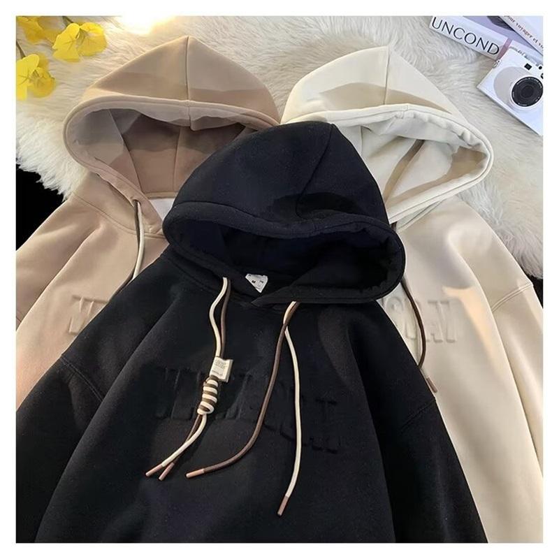 Men's And Women's Autumn And Winter Trend Loose And Plush Thick Hoodie