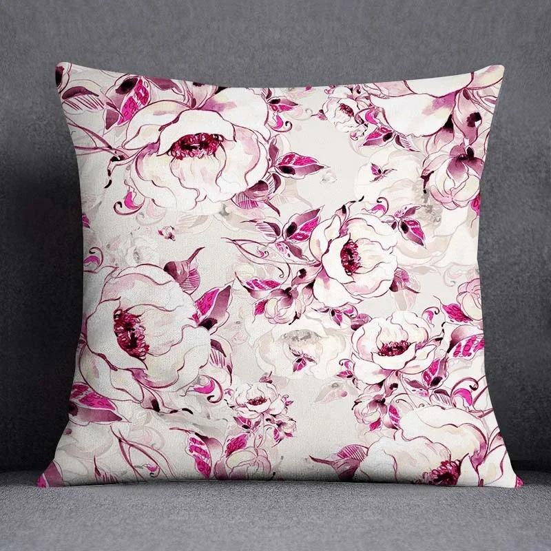 Office Living Room Home Pillowcase Flower and Sunflower Pattern Pillowcase Car Ornaments