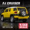 1/32 Scale Toyota FG Cruzer Game DICAST Multi-purpose Sports Car Model with Rear Trailer Model That Can Open The Door Group As A Gift for Young Boys