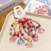 5-Piece Cute Resin Graffiti Beaded Bracelet Set for Little Girls - Cartoon Princess Design