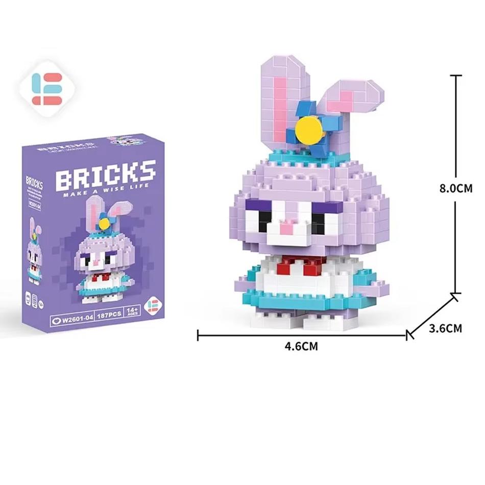 Stitch Toys Building Blocks  Pikechu lega Anime Cartoon Character Model Building Blocks Toy for children Gift