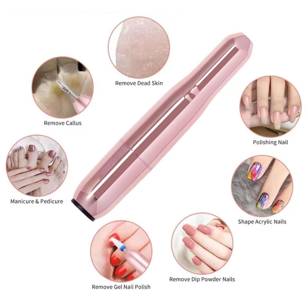 High-Speed Electric Nail Drill Machine Portable Electric Nail Polisher Sanding File Pen  Nail Salon