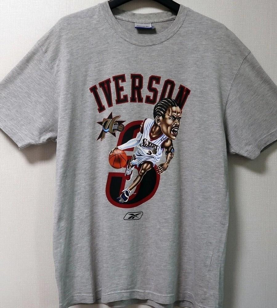 Винтажная футболка Allen Iverson NBA Philadelphia Sixers 76ers 90-х годов S-5XL Унисекс S
