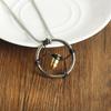 Cyberpunk 2077 Long Chain Necklace With Alloy Bullet Head Pendant For Fashion And Wear Casual