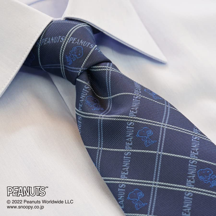 Peanuts Snoopy Tie PND48170 Blue SNOOPY Business Brand Tie Gift