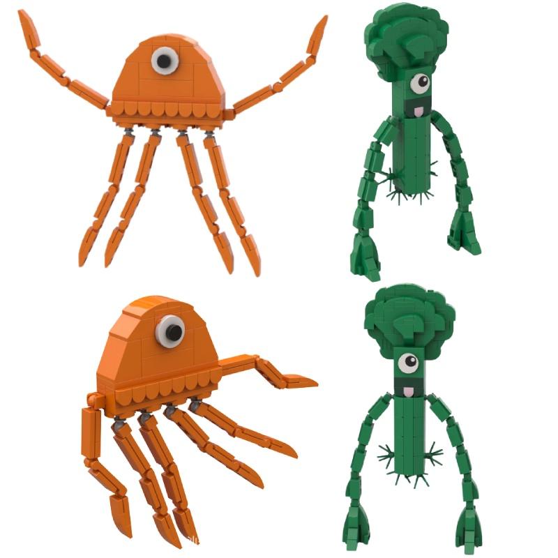 Maze Witch Building Blocks Compatible With Lego, Green Cabbage Table Decoration, Diy Toy For Kids