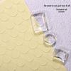 Nail Art Jelly Glue Color Card: Transparent Crystal Tape for Acrylic Display, Double-Sided, Traceless