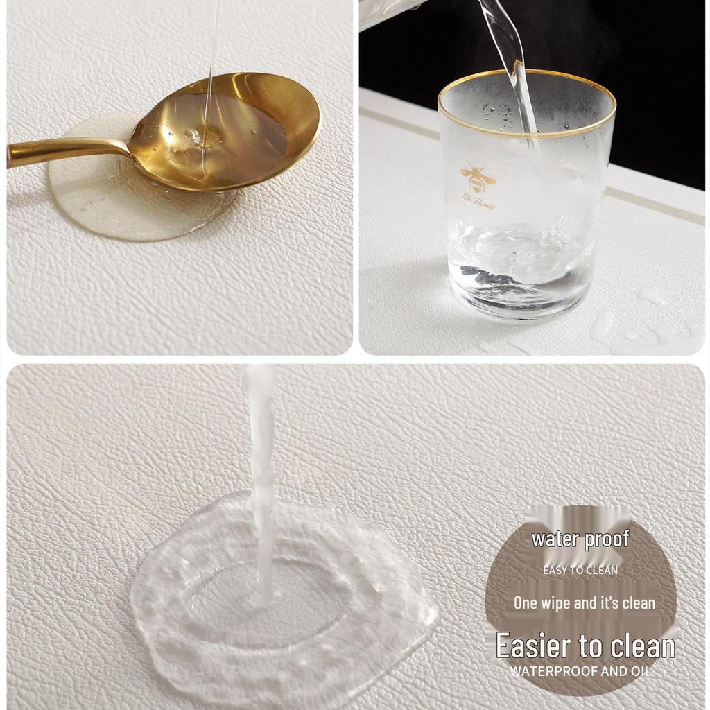 French Vintage PVC Placemat: Luxury Feel, Waterproof, Oil-Proof, Heat-Resistant, Wash-Free Coaster Pad.