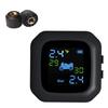 Wireless TPMS Motorcycle Tire Pressure Monitoring System Real-time Tire Pressure Monitor LCD Display with Waterproof, Dustproof Design for Safe Fuel S