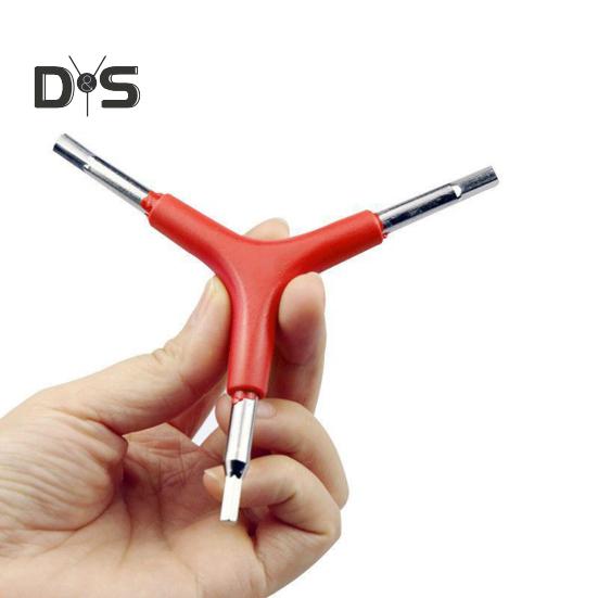 Chiave a bussola a Y a 3 vie Acciaio Chiave esagonale triangolare Strumento per riparazione bici 4/5/6 mm Chiave esagonale interna tipo Y per manutenzione ciclismo bicicletta