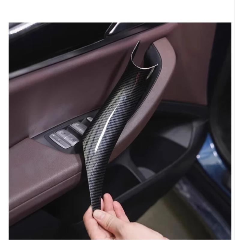 ujhzt6 G01 G02 Car Interior Door Handles Panel Pull Trim Inner Handle Cover Easy For BMW X3 X4 G01 G02 G08 F97 F98 2019-2023