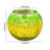 Candle Holder Multipurpose Glass Tealight Candle Holder Decoration Electroplated Gradient Colorful