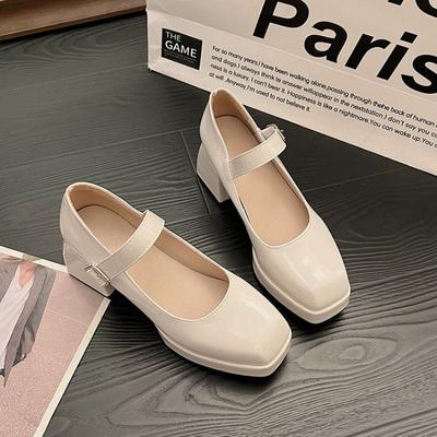 Νέα Παπούτσια Mary Jane Γυναικεία Μόδα Chunky Πλατφόρμες Γυναικεία Κομψά Ρετρό Γραφείου Ψηλοτάκουνα Παπούτσια Πάρτι με Χοντρό Τακούνι 42