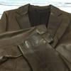 Ships Sheepskin Leather Jacket 2-Button Brown Women's S(USED)