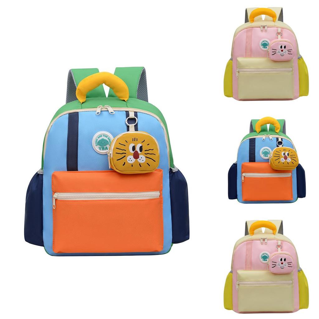 Adorable Cartoon Character School Backpack For Kids With Breathable Nylon Material