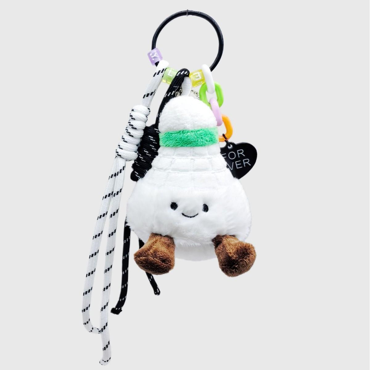

Cute Badminton Plush Doll Bag Pendant Mengmeng Sports Doll Keychain Backpack Pendant Creative Gift