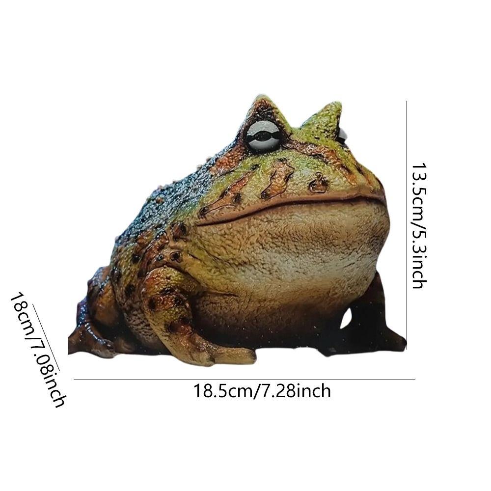 Resin Garden Frog Ornament Cartoon Landscape Decoration Universal Frog Statue  Outdoor Yard
