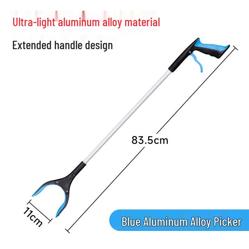 Collapsible Long-Handled Trash Picker Tongs - Household Sanitation Tool