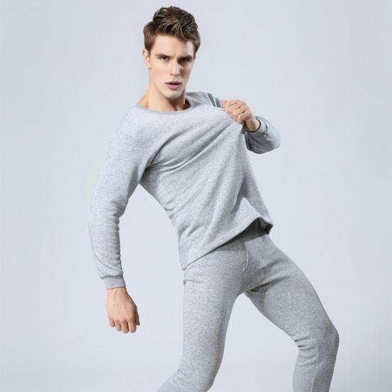 Thermal Underwear Long Johns Set Casual Two-piece Outfit Winter Keep