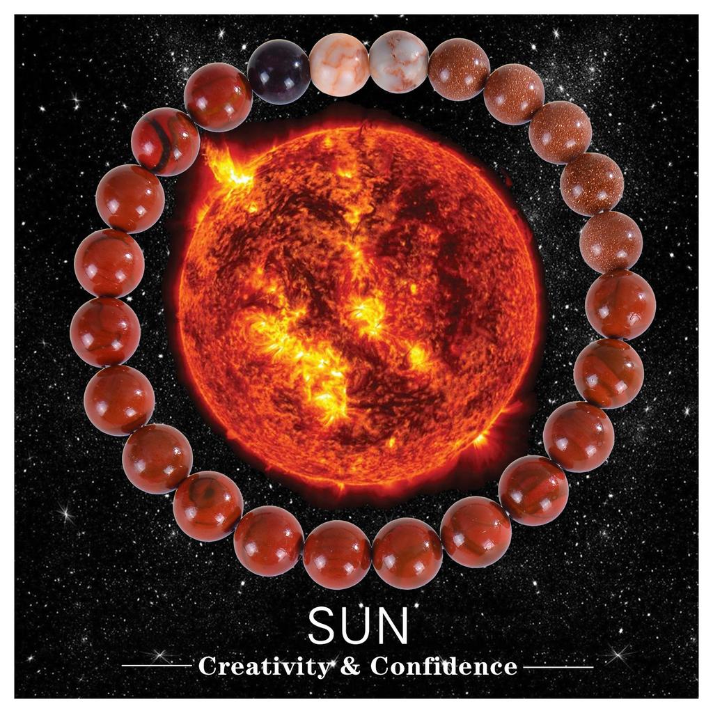 Eight Planets Bead Bracelet Men Natural Stone Universe Universe Solar Chakra Bracelet Women Men Gifts Drop Shipping 2025