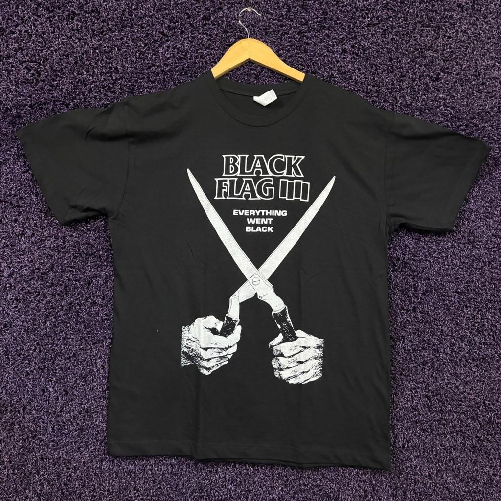 Black Flag Everything Went Black Kunst Hardcore Punk T-Shirt L