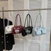 Handbag PU Bowling Bag Solid Color Underarm Bag Mini Pocket Boston Tote Bag  Travel