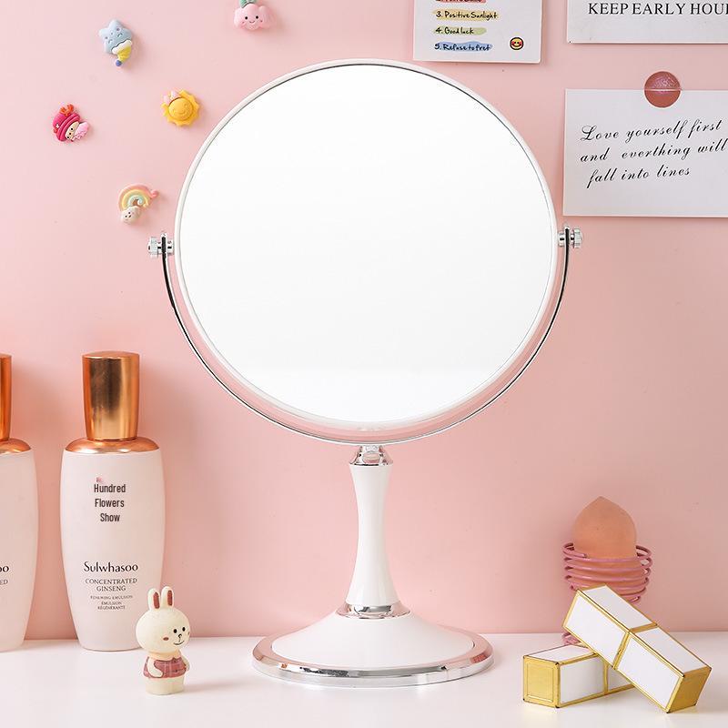 Double-Sided Magnifying Vanity Mirror with Storage for Makeup and Dressing Table