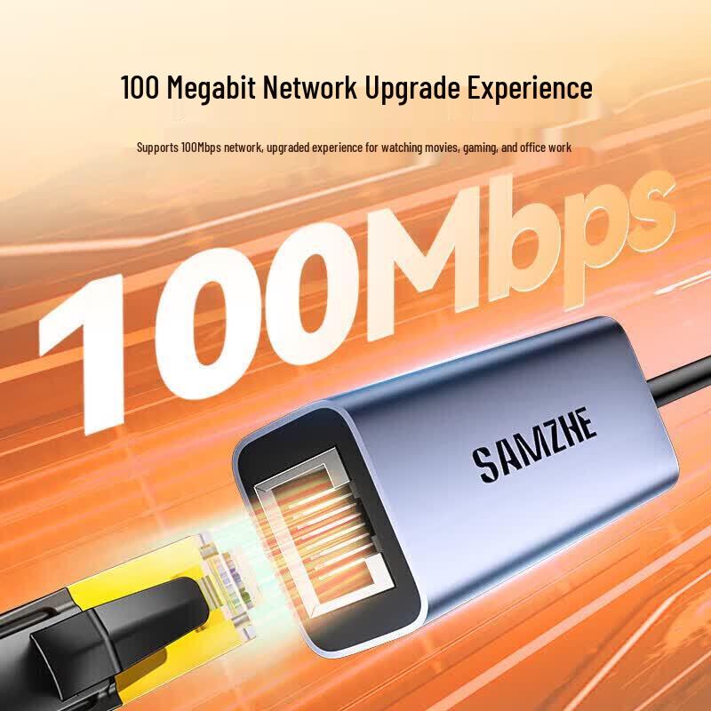 SAMZHE USB 2.0 to RJ45 100Mbps Ethernet Adapter