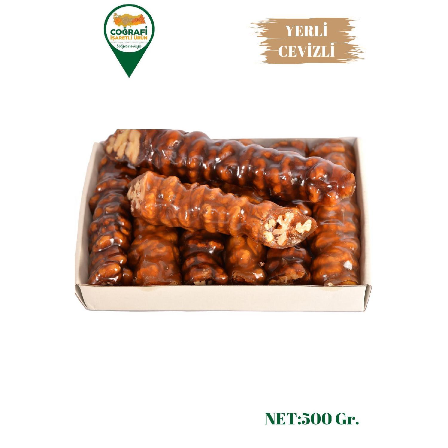 

Walnut Sucuk Natural Kme Orik With Grape Molasses Single Batch 500 Grams