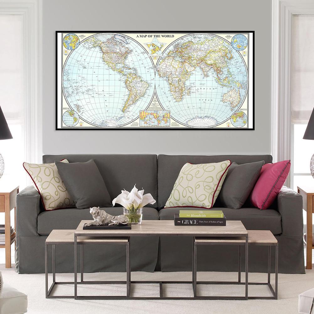 

120*60см Карта мира (1941) Фоновая ткань, Настенный декор, Домашний декор, Кабинет, Географические инструменты, Инструменты для туризма/образования