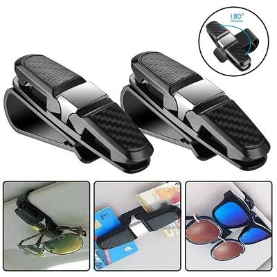 Universal Car Auto Sun Visor Glasses Box Sunglasses Clip Card Ticket Holder Fastener Pen Case Eyeglasses Clips Accessories