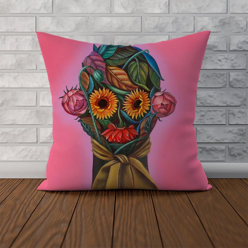 Natasha Lelenco Abstract Art Pillow Case For Car Sofa Decorative Home Double-sided Print Plush Square Throw Pillow Cushion Cover