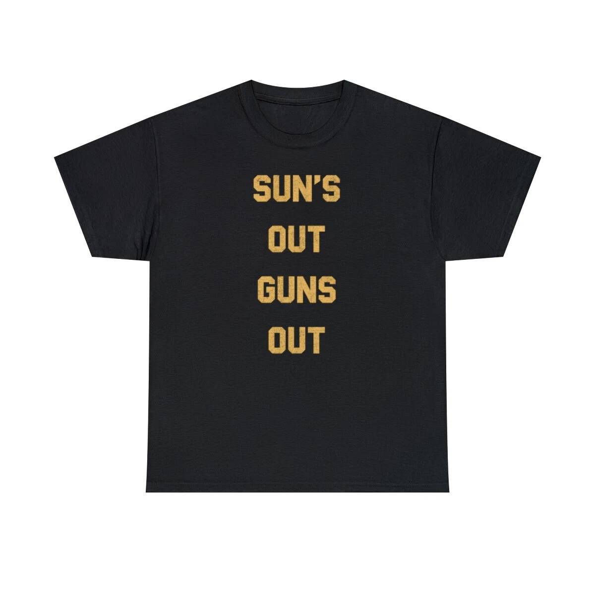 Suns Out Guns Out Retro Graphic T-Shirt, Sizes S-5XL L