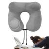 Portable Car Neck Pillow U Shape Neck Support Pillow Plush Sleeping Napping Travel Airplane Pillow With Storage Bag