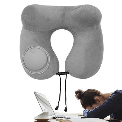 Portable Car Neck Pillow U Shape Neck Support Pillow Plush Sleeping Napping Travel Airplane Pillow With Storage Bag