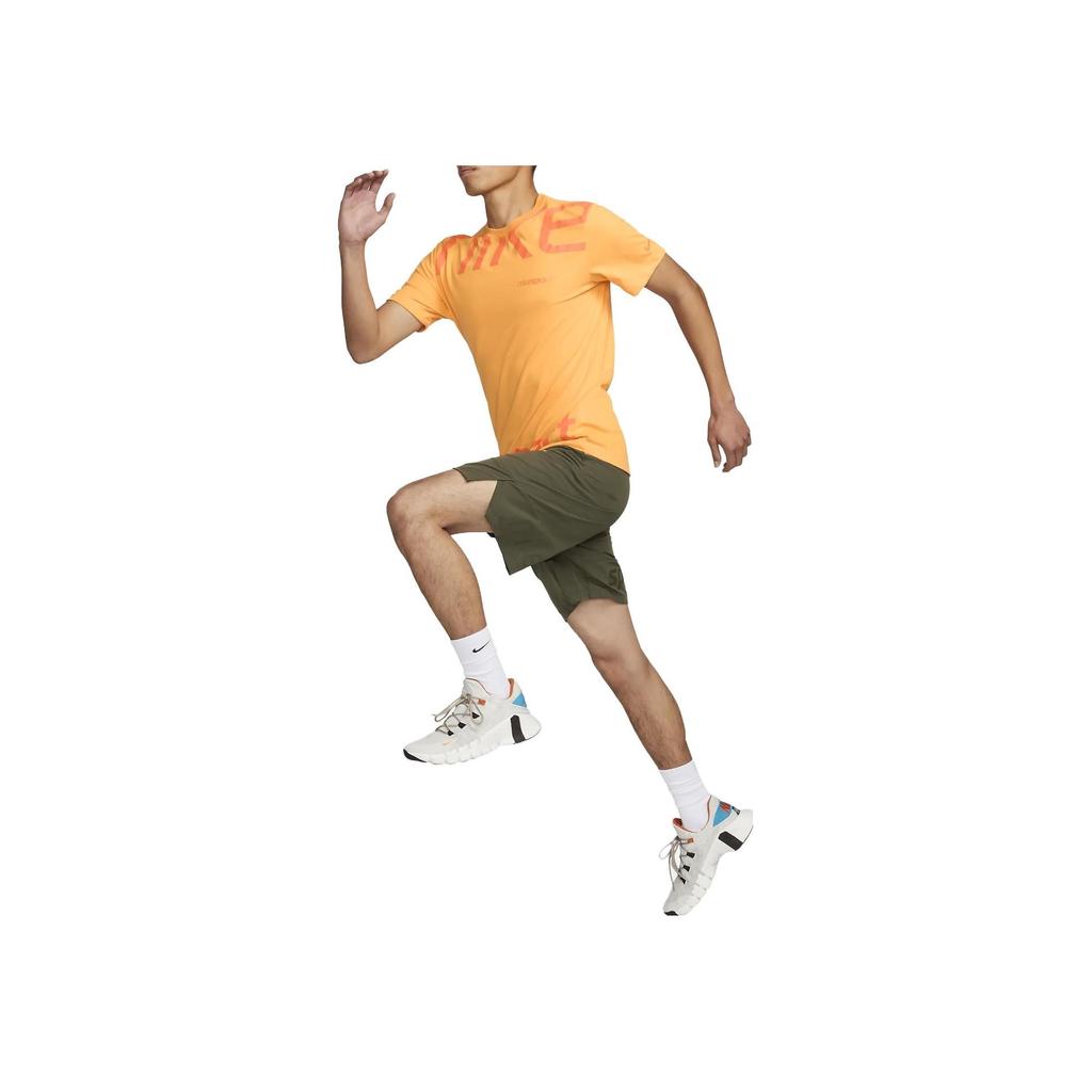 Nike Letter Print Pullover Crew Neck Short Sleeve T-Shirt Men Tops Orange FJ5271-717