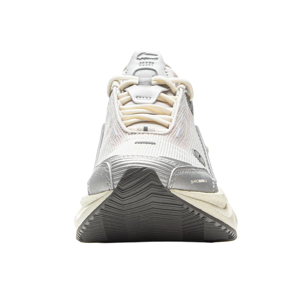 Li Ning Lightweight Trendy Running Shoes With Reflective Rebound Technology Women sneaker Antarctic-Gray Silver AZGV228-1