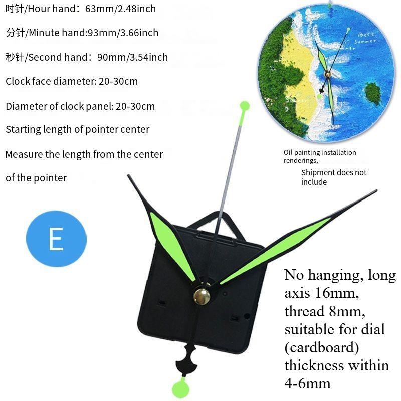 Silent Wall Clock Movement Swing Table Clock Mechanism DIY Timepiece Core Pointer Module Replacement Accessory for Handmade