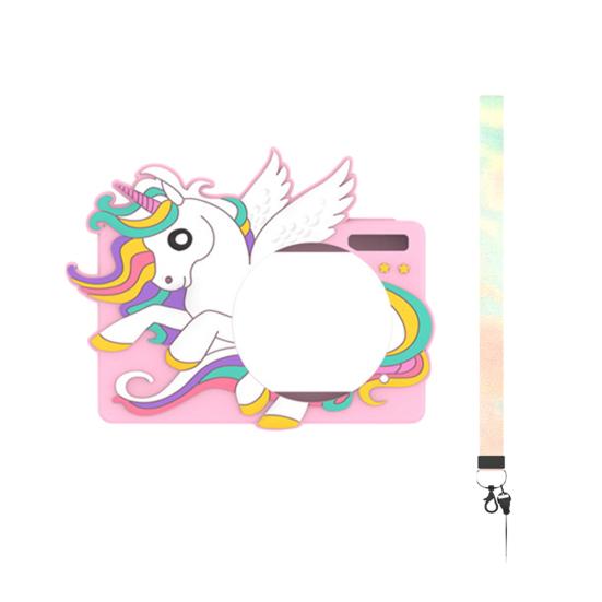 

Силиконовый чехол для цифровой камеры, защитная крышка со шнурком, ударопрочная, устойчивая к ударам, защитная крышка для камеры CAMKORY DC403 розовый