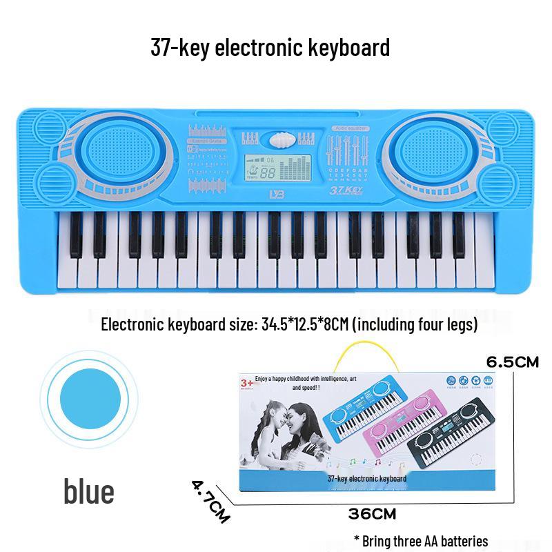 Douyin Live Kids' 37-Key Electronic Organ Toy - Educational Piano for Boys