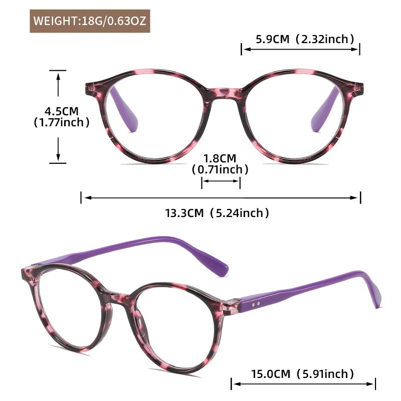 Retro small round-framed reading glasses, classic light and high-definition reading glasses for middle-aged and elderly people