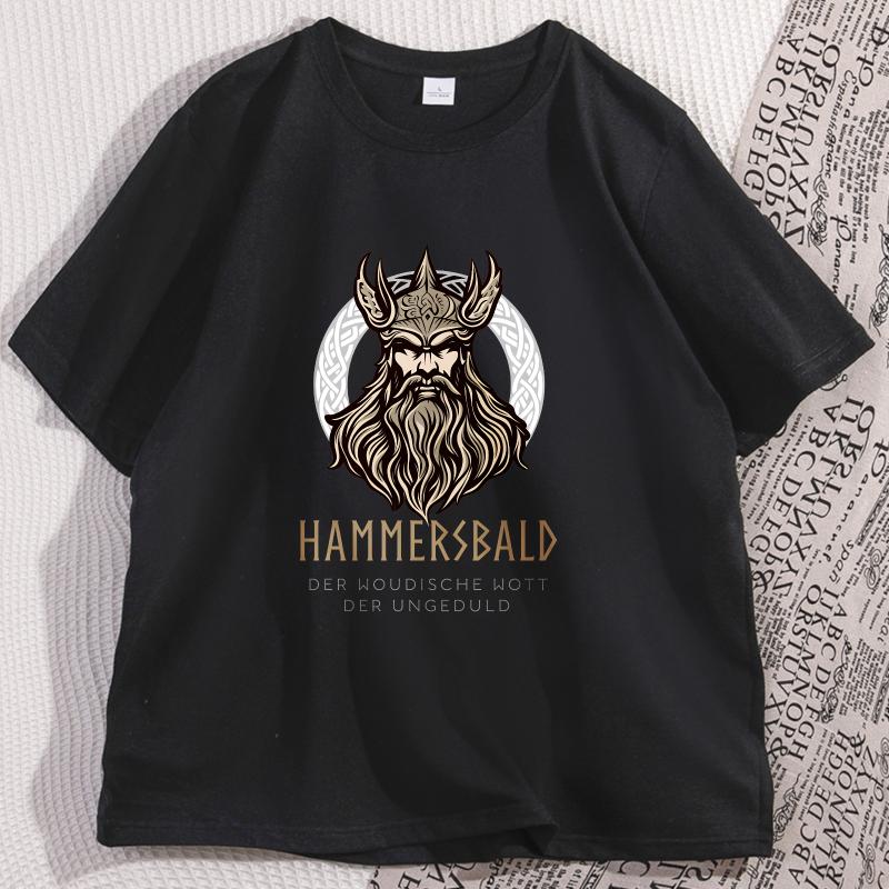 Vintage Head God T-Shirt Lässig Rundhals Baumwolle Kurzarm T-Shirt Streetwear Lockerer Schnitt Grafik T-Shirt Herrenkleidung Streetwear