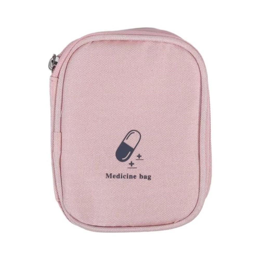 Soft Portable First Aid Medicine Bag Mini Waterproof Emergency Kits Durable First Aid Kit Outdoor розовый