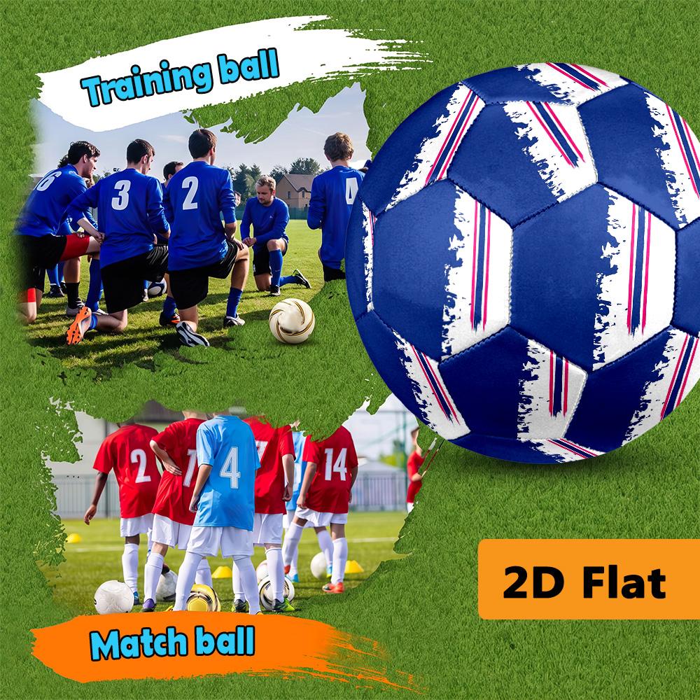 French Flag Size Soccer Ball High Elasticity Match Universal Unique Soccer Gift Football Suitable For Both Training And Competition Outdoor Sports
