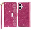 For iPhone 16 Plus Case Starry Sky Carving Leather Wallet Phone Cover