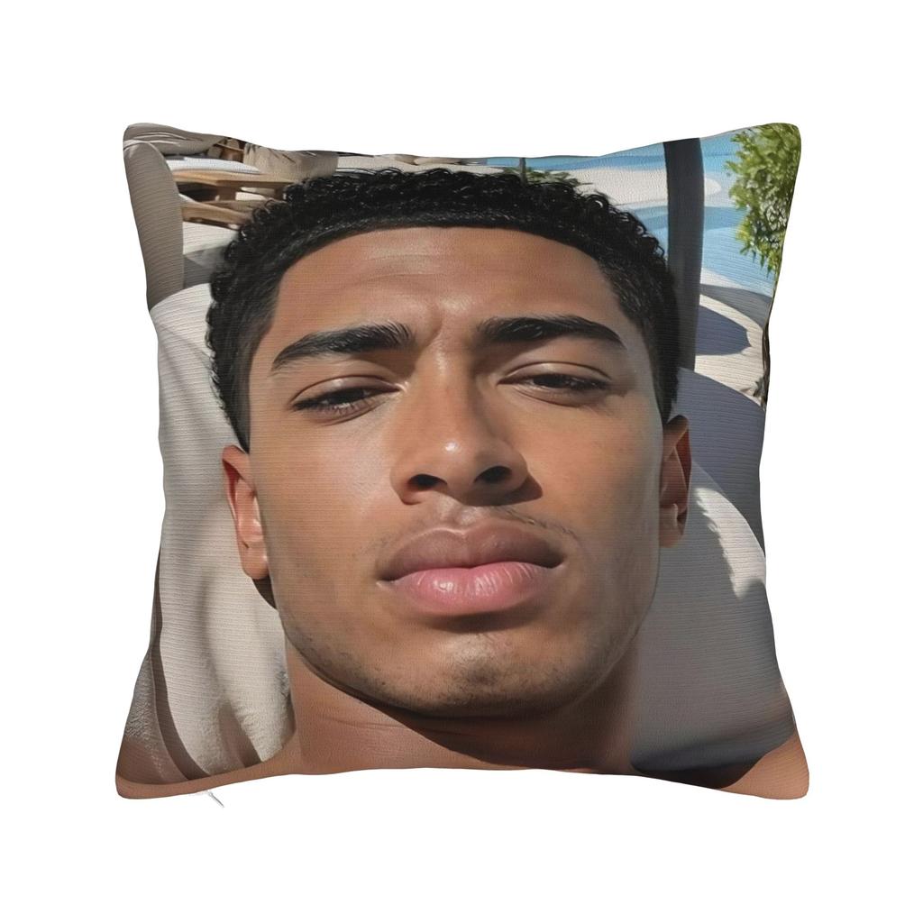 J-Jude B-Bellinghams Pillow Covers Merch Printed Cushion Cover Decorations Football Pillow Case Cover Home Multi-Size