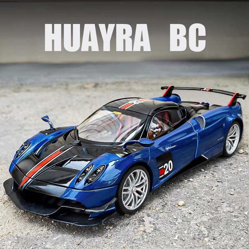 1/18 Pagani Huayra BC Supercar Alloy Car Diecasts & Toy Vehicles Car Model Sound and Light Παιχνίδια αυτοκινήτου για παιδιά Δώρα